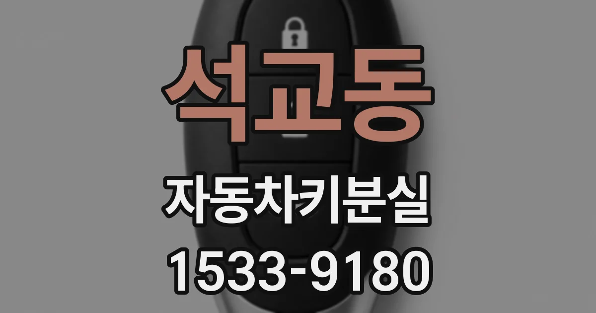 석교동 자동차키분실
