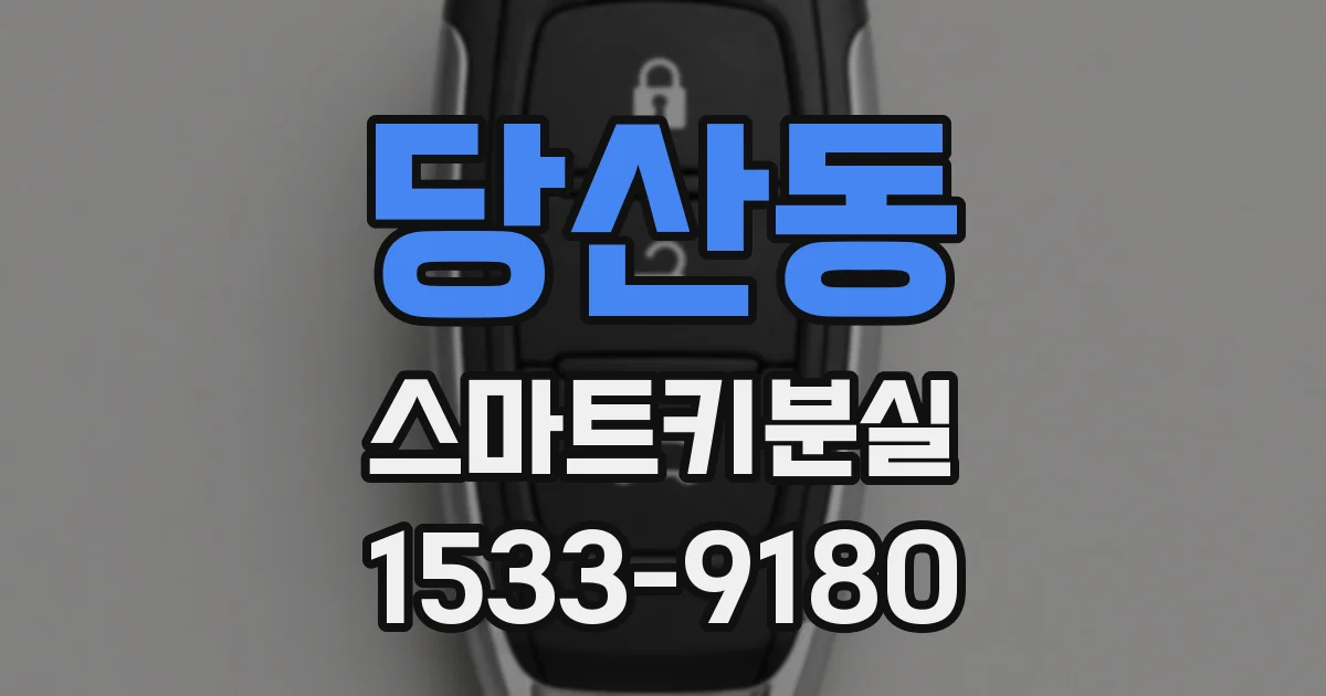 당산동 스마트키분실