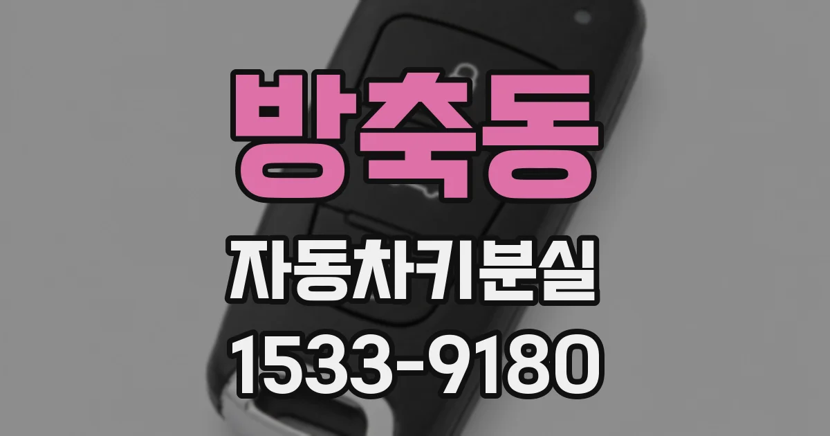 방축동 자동차키분실