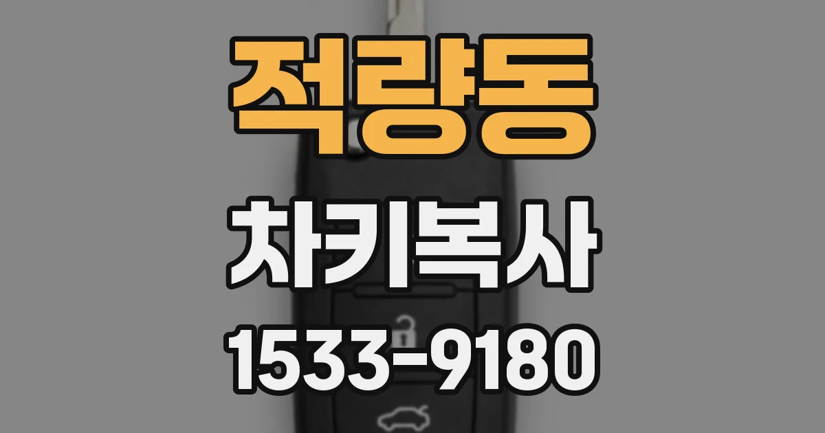적량동 차키복사