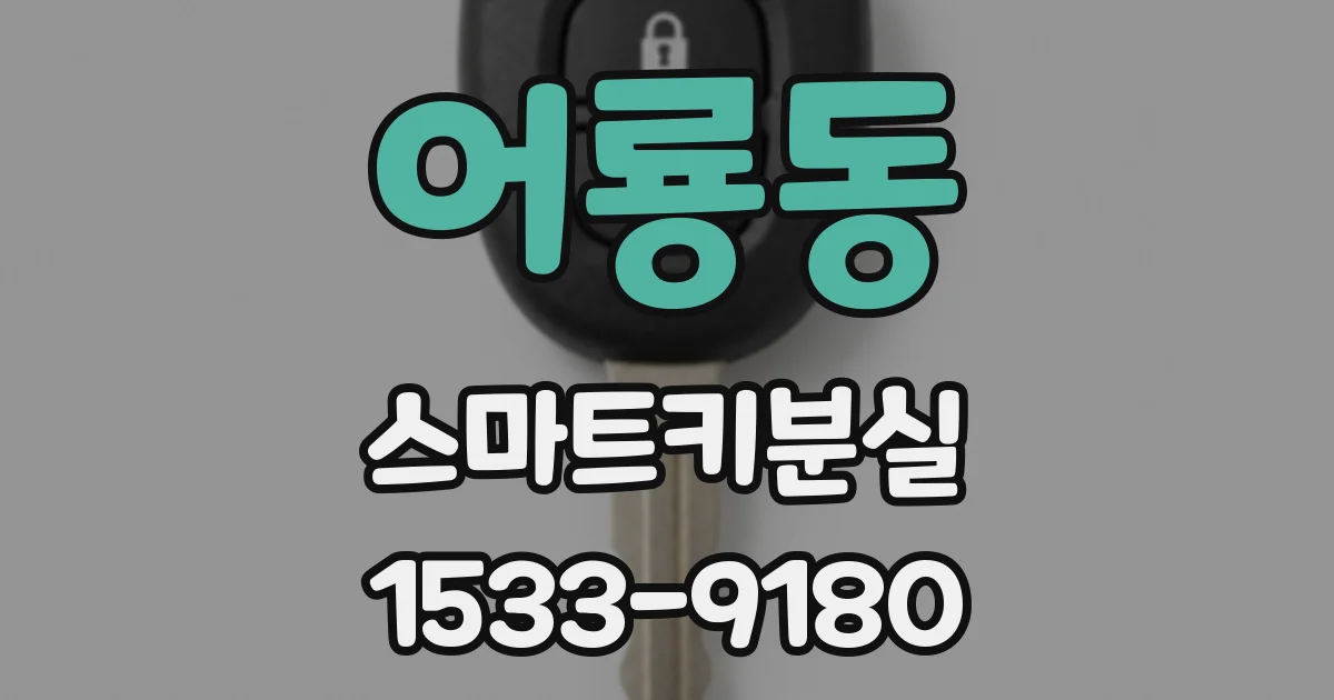 어룡동 스마트키분실