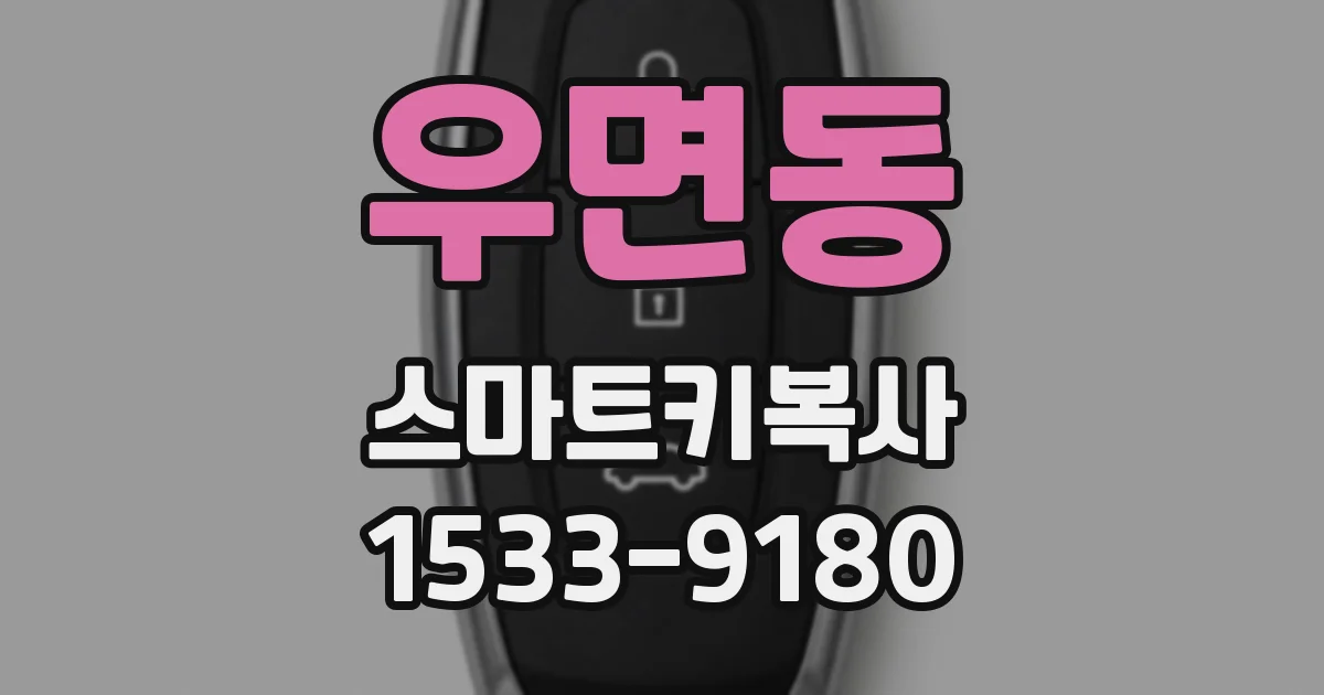 우면동 스마트키복사