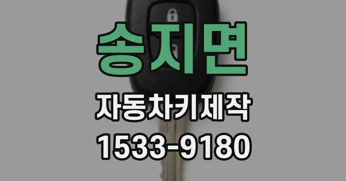송지면 자동차키제작