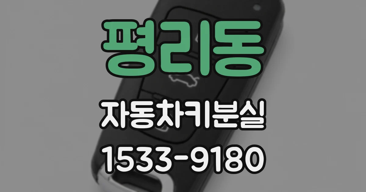 평리동 자동차키분실
