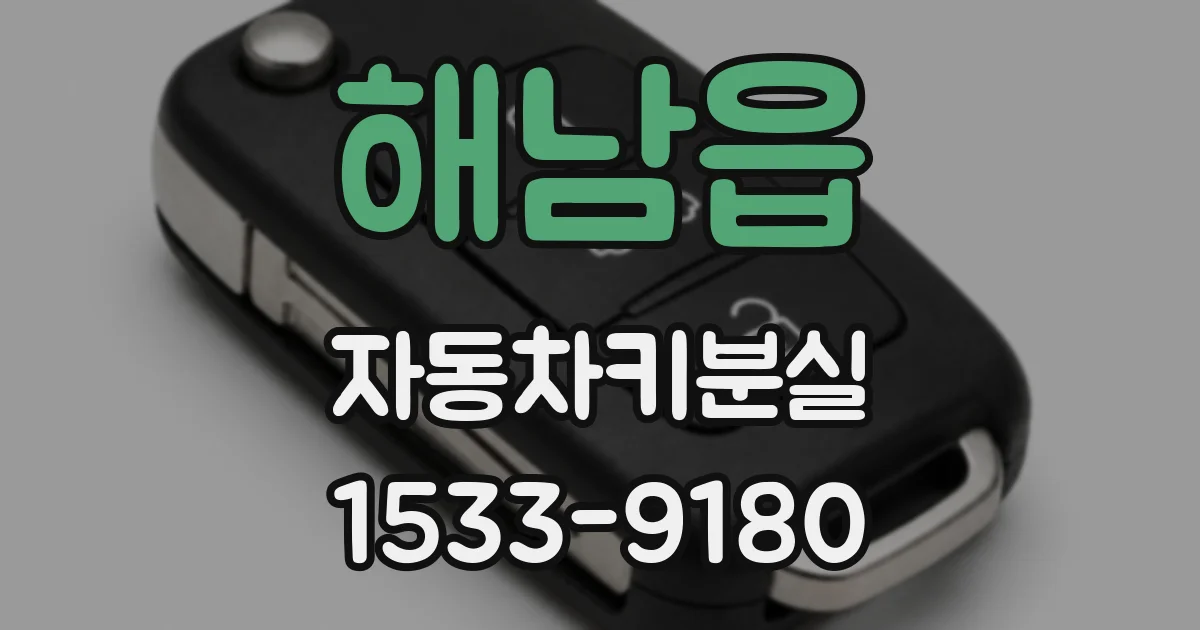 해남읍 자동차키분실