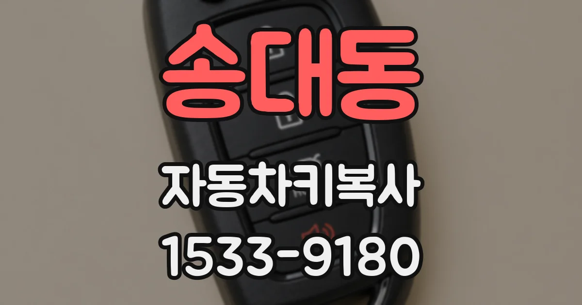 송대동 자동차키복사