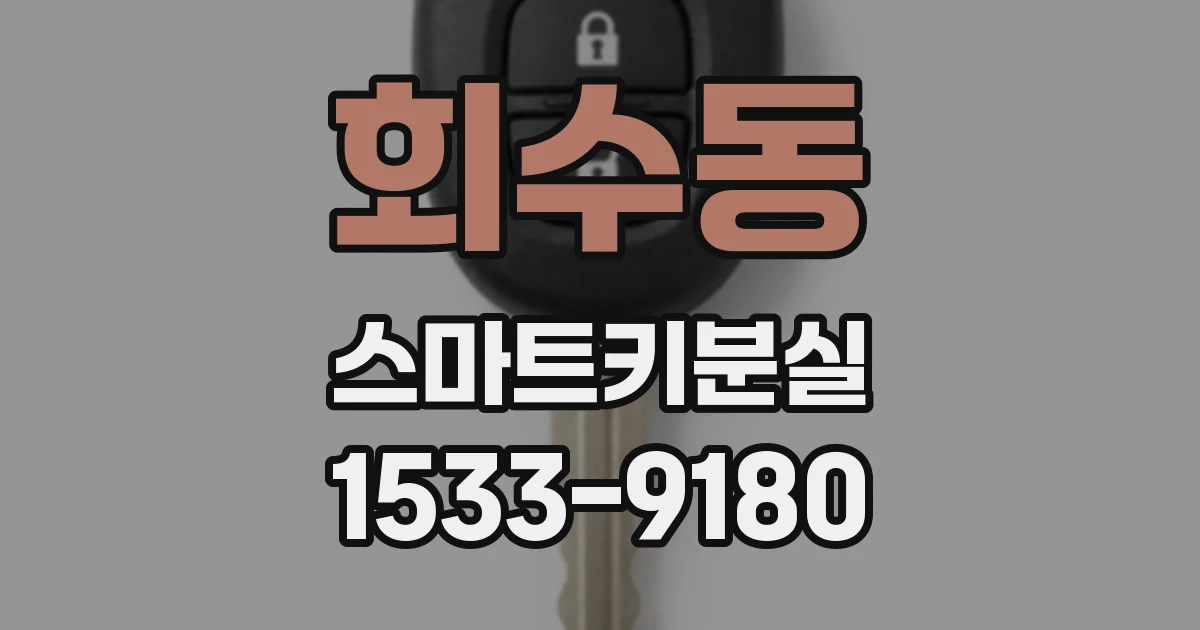 회수동 스마트키분실