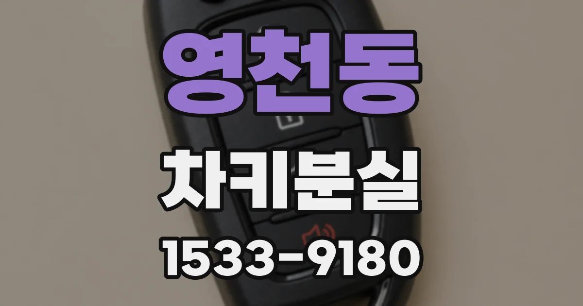 영천동 차키분실