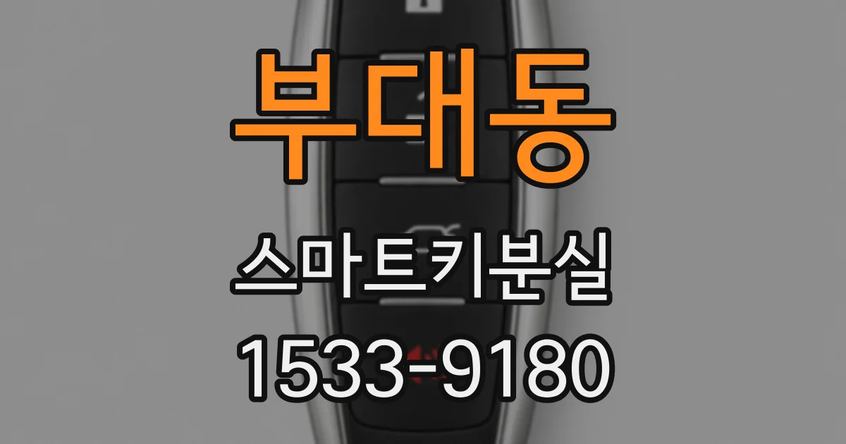 부대동 스마트키분실