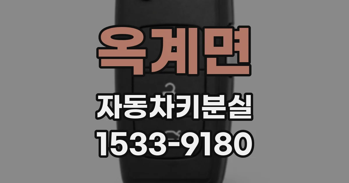옥계면 자동차키분실