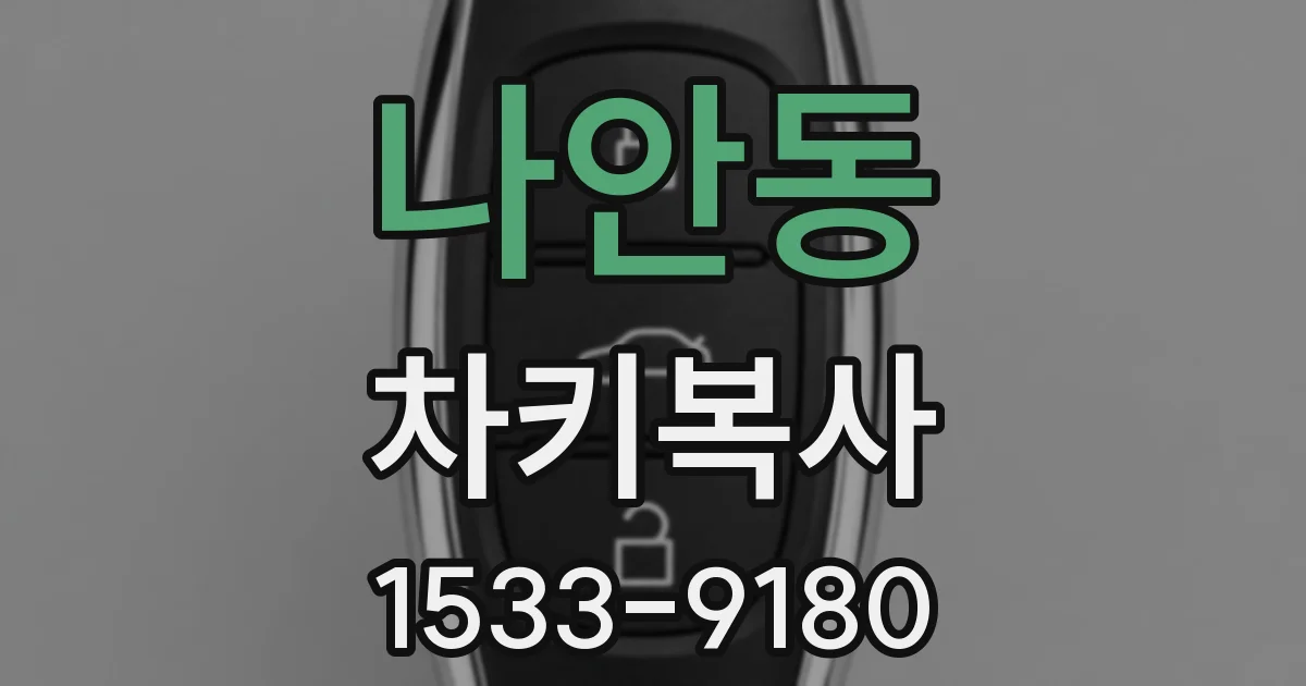 나안동 차키복사