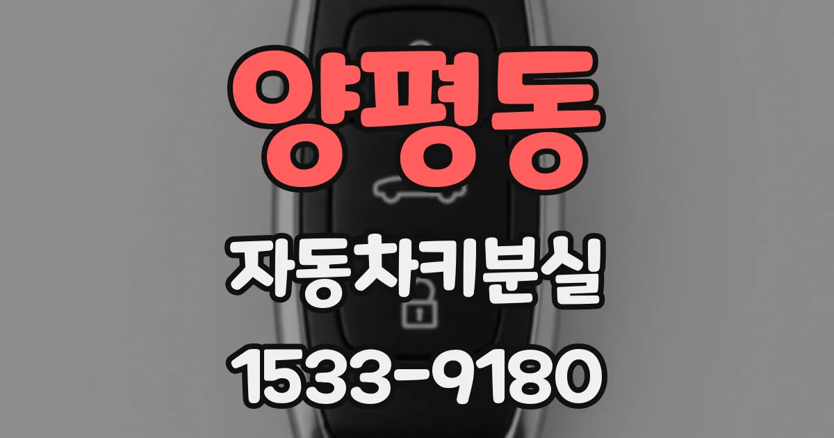 양평동 자동차키분실