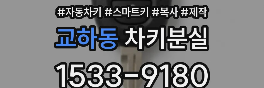 교하동 차키분실