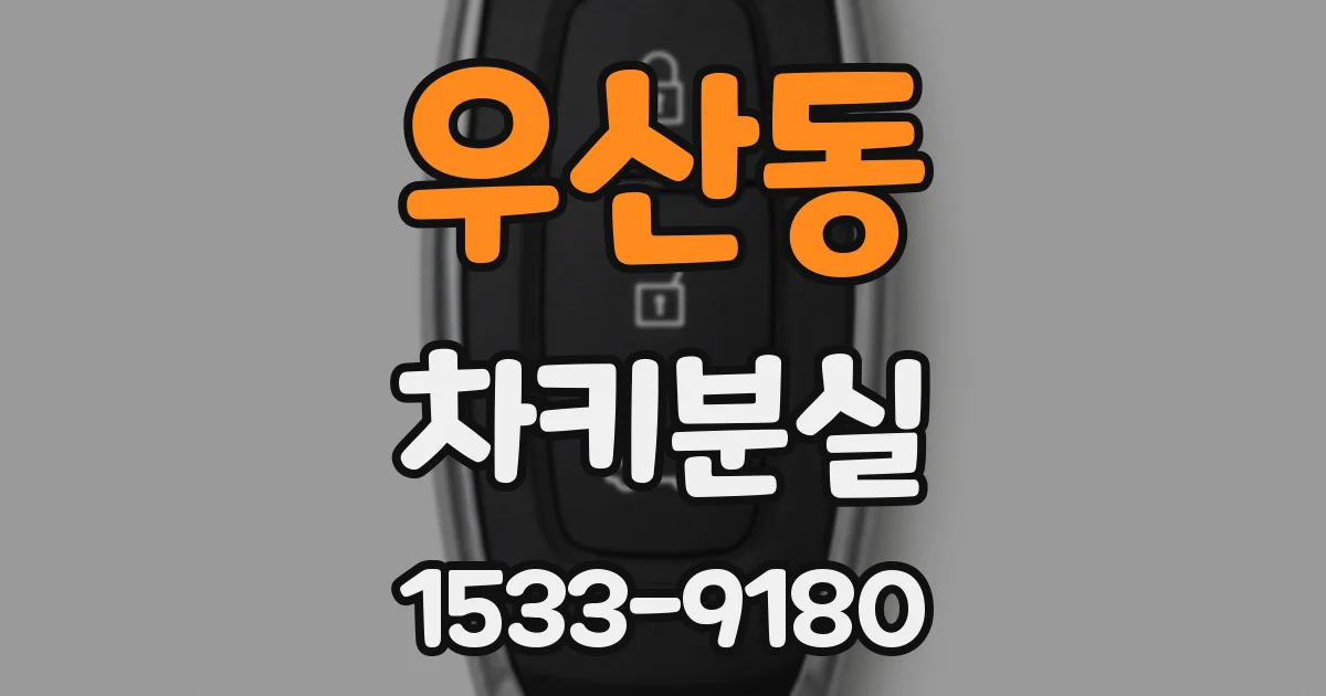 우산동 차키분실