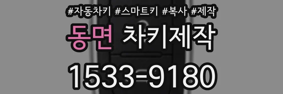 동면 차키제작