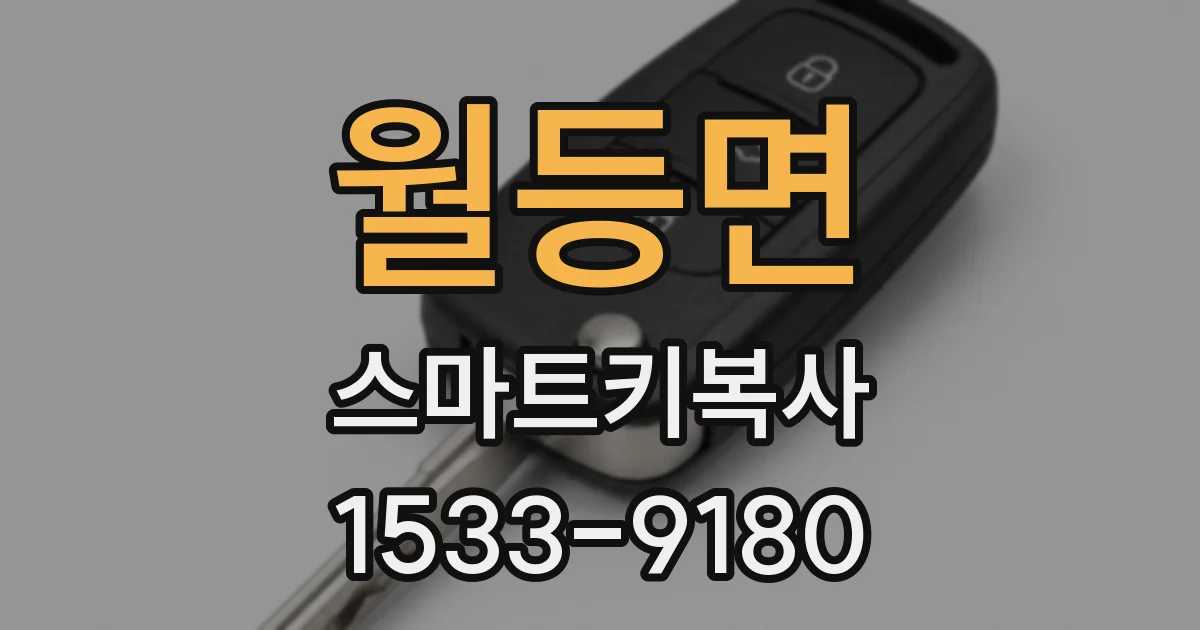 월등면 스마트키복사