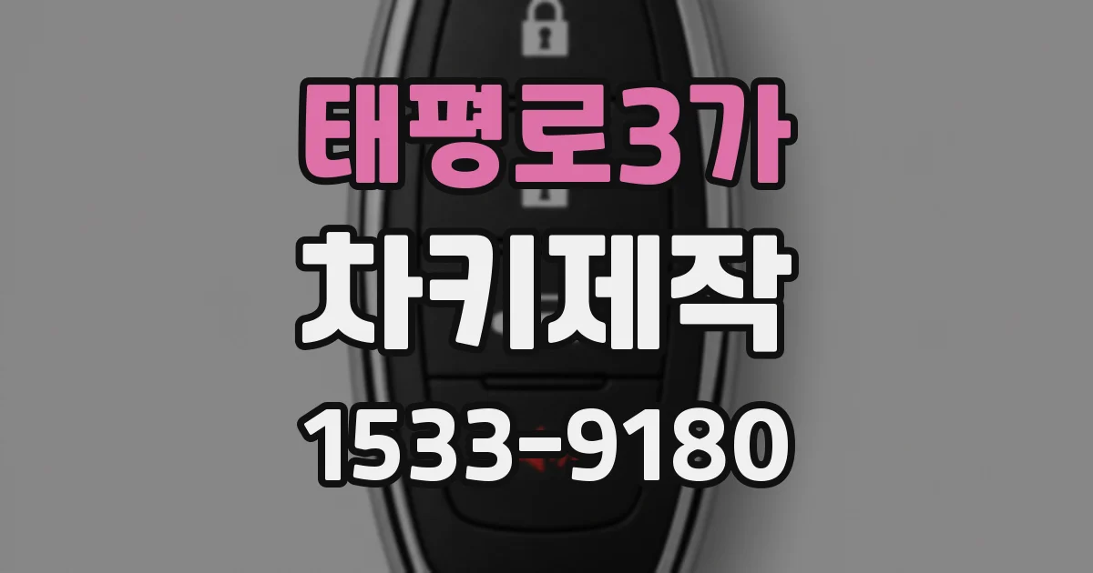 태평로3가 차키제작