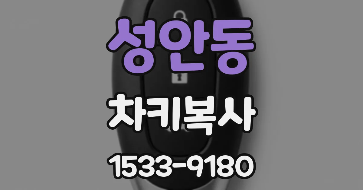 성안동 차키복사