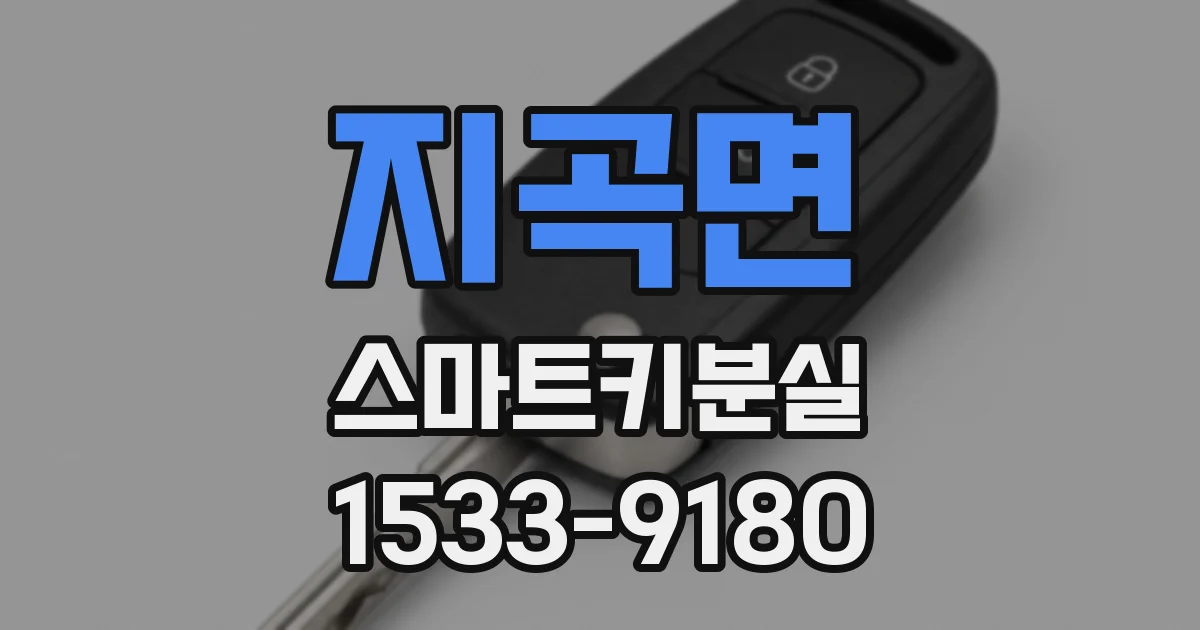 지곡면 스마트키분실
