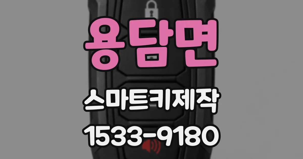 용담면 스마트키제작