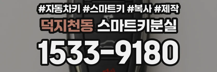 덕지천동 스마트키분실