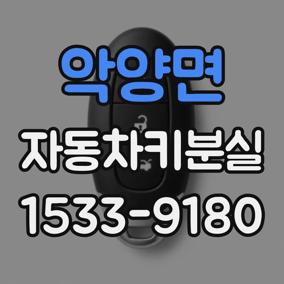 악양면 자동차키분실
