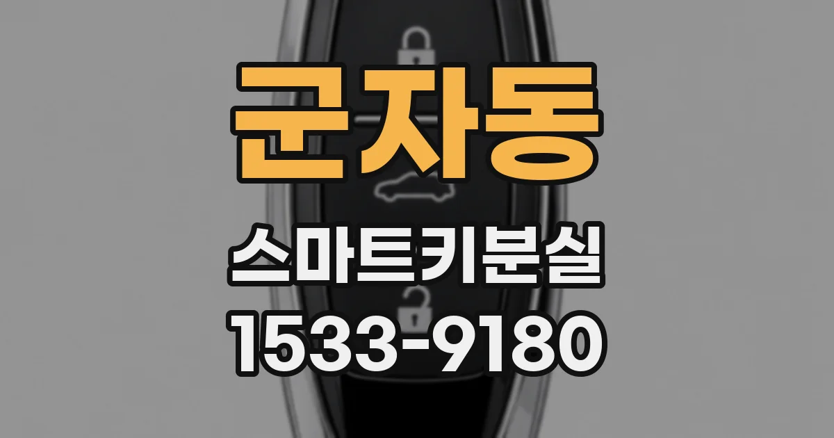 군자동 스마트키분실