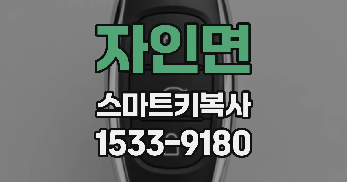 자인면 스마트키복사