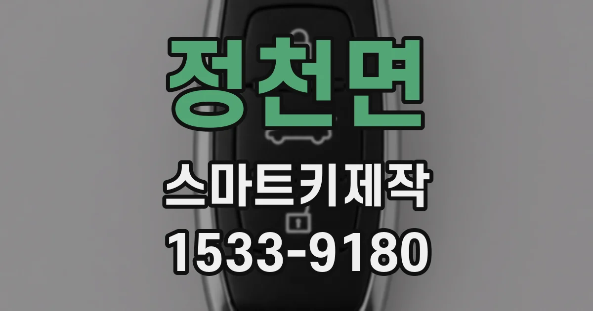 정천면 스마트키제작