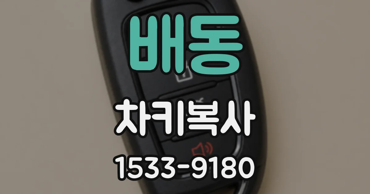 배동 차키복사