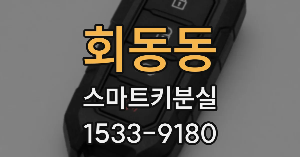 회동동 스마트키분실