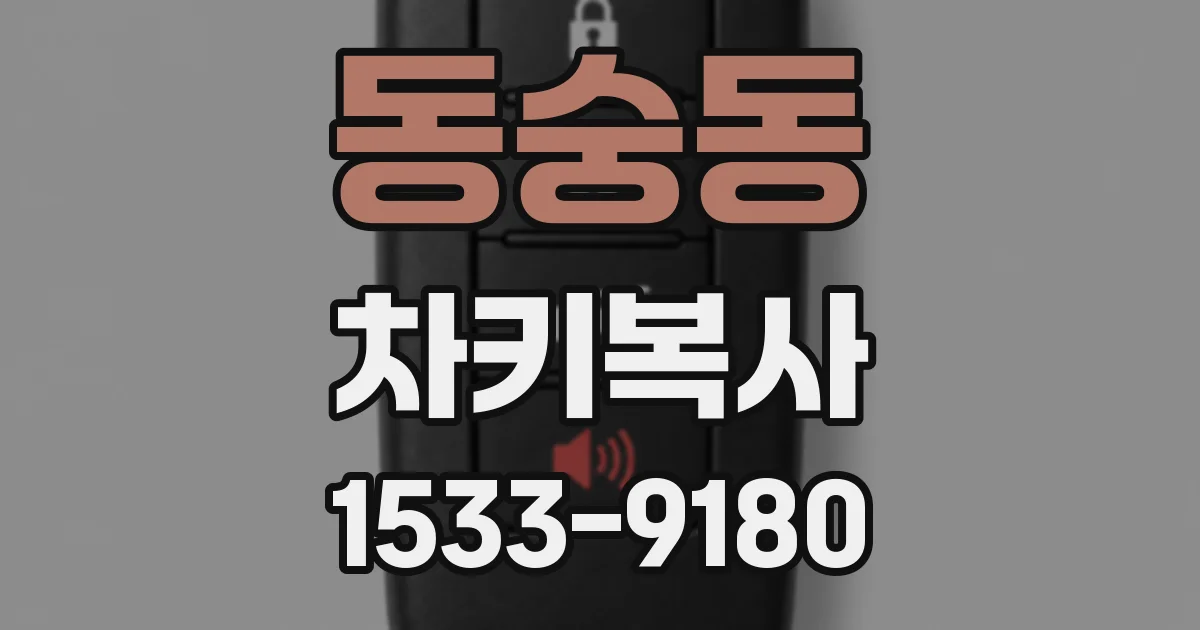 동숭동 차키복사
