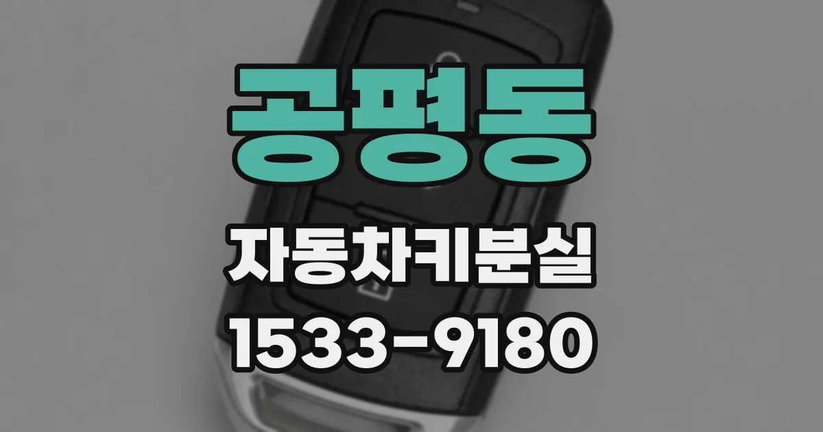 공평동 자동차키분실