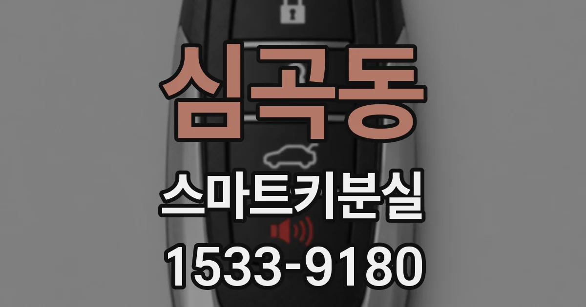 심곡동 스마트키분실