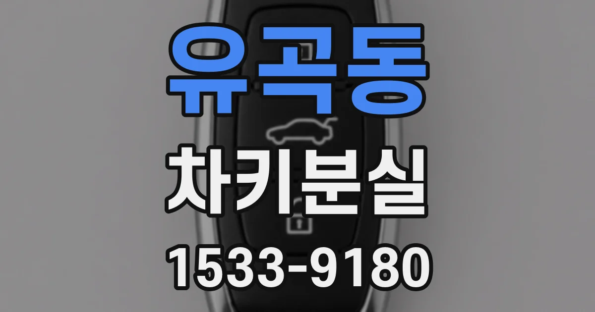 유곡동 차키분실