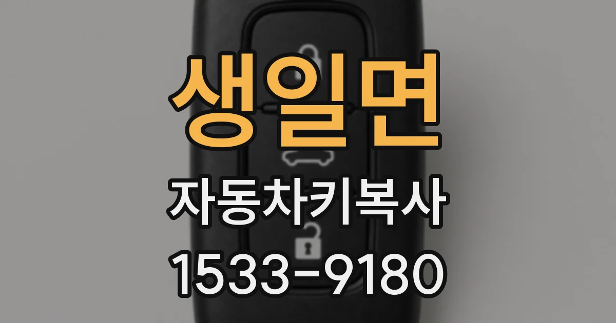 생일면 자동차키복사