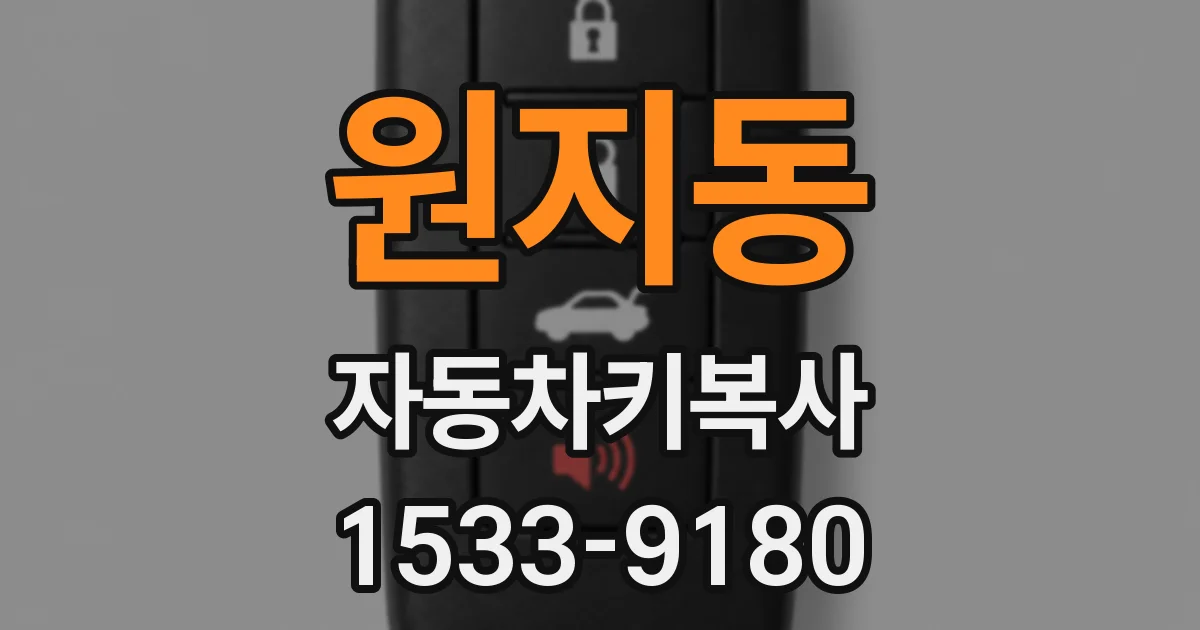 원지동 자동차키복사
