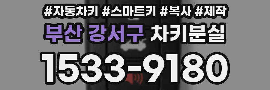 부산 강서구 차키분실