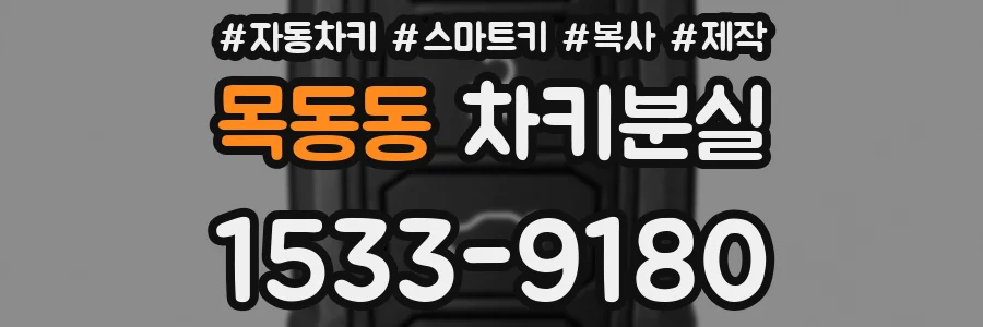 목동동 차키분실