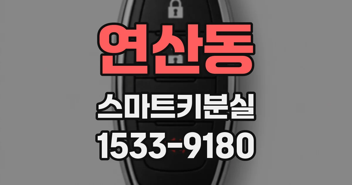 연산동 스마트키분실