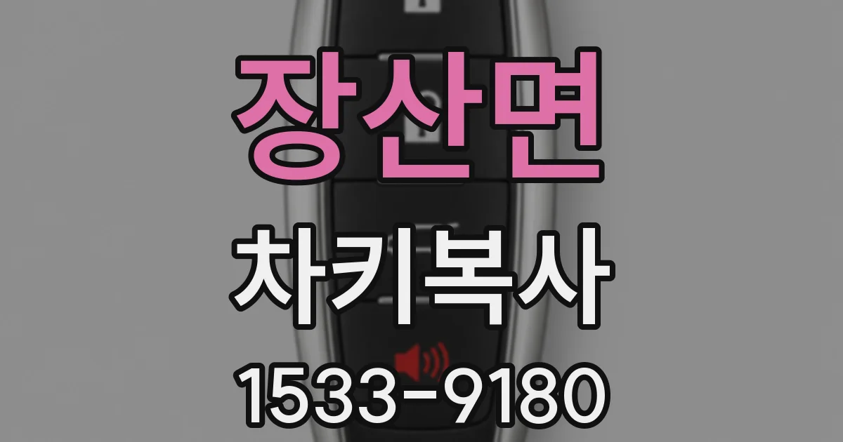 장산면 차키복사