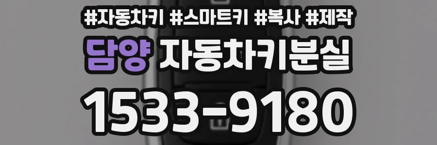 담양 자동차키분실