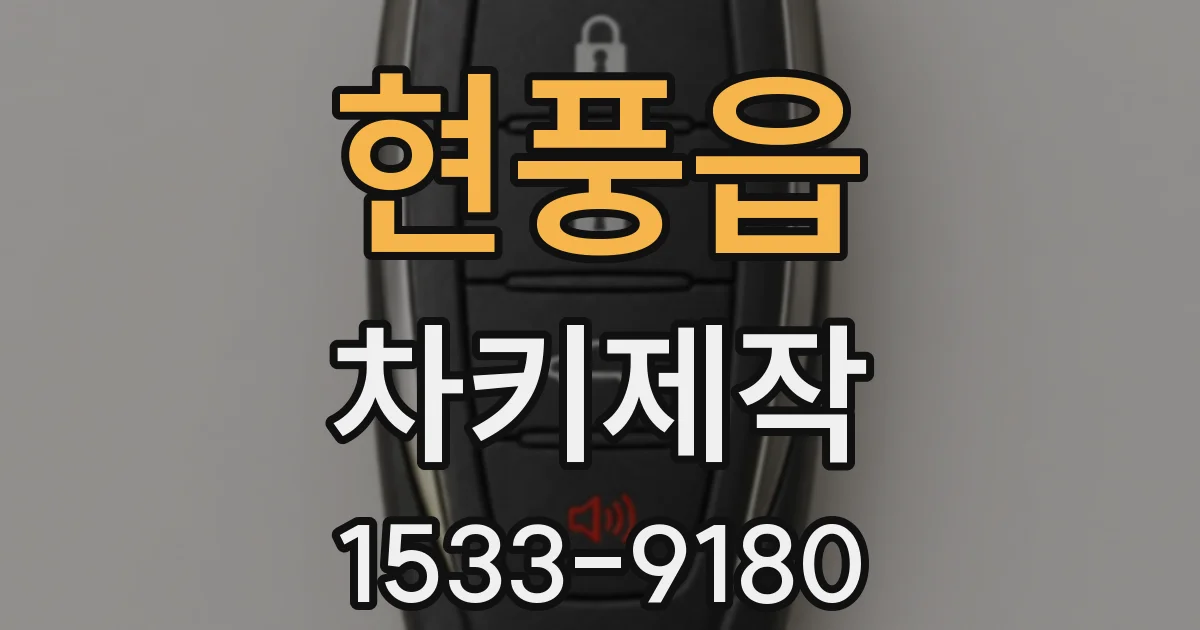 현풍읍 차키제작