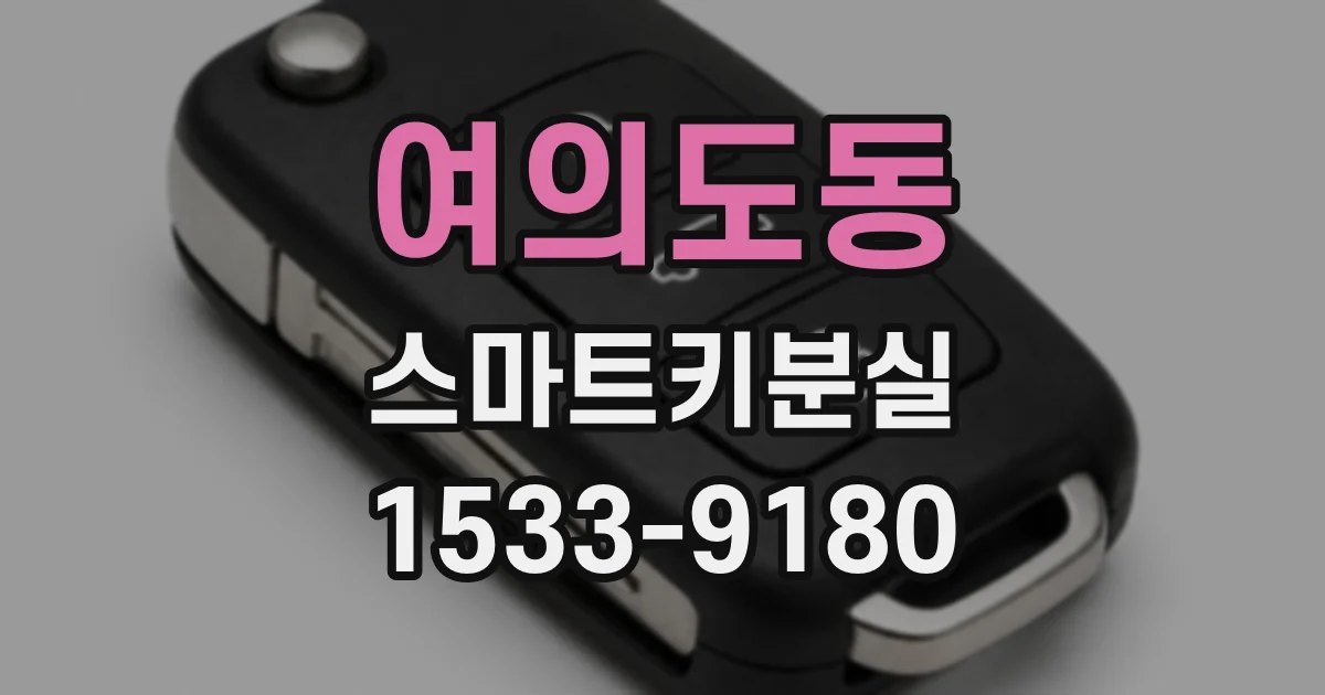 여의도동 스마트키분실