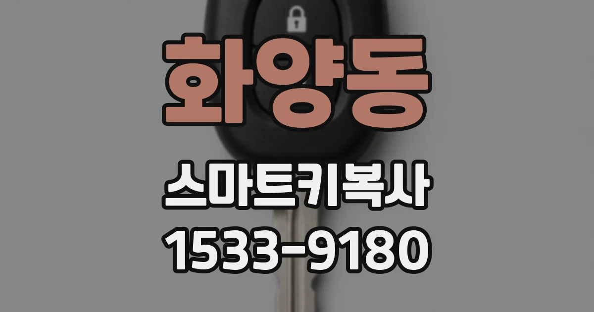 화양동 스마트키복사