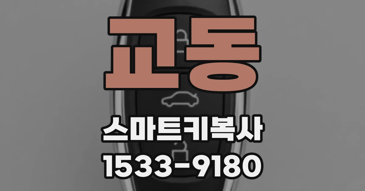 교동 스마트키복사