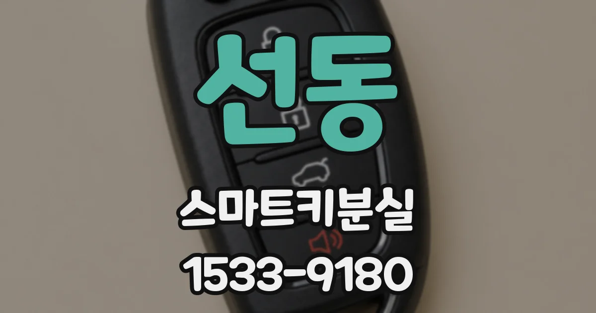 선동 스마트키분실