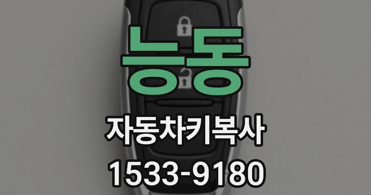 능동 자동차키복사