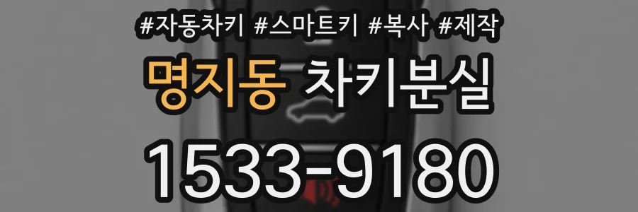 명지동 차키분실
