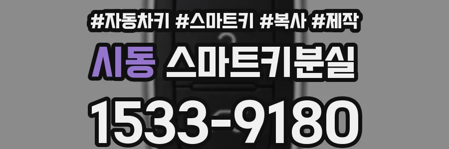 시동 스마트키분실